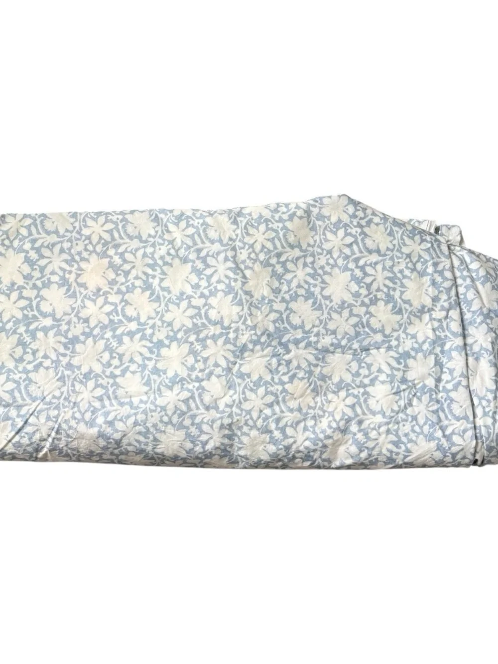 Pottery Barn Krysta Floral Reversible Percale Duvet Cover King